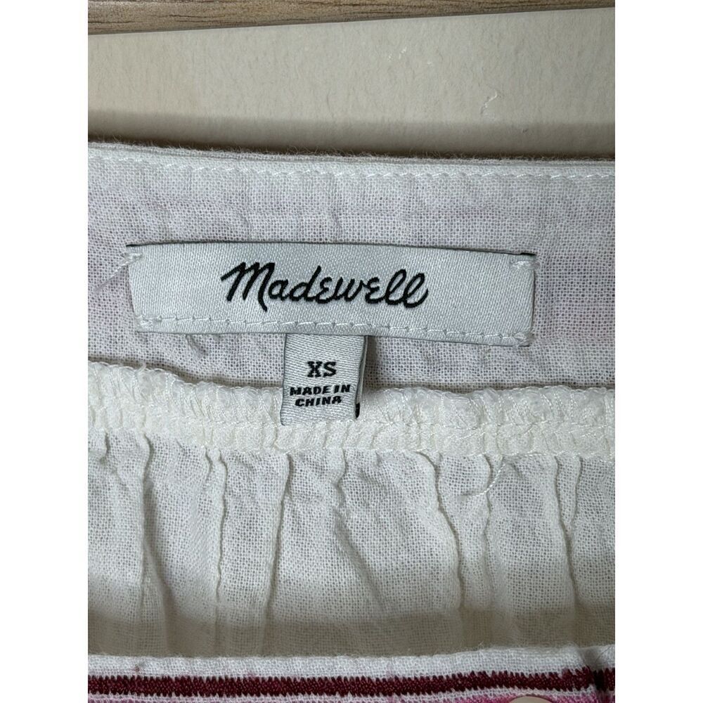 Madewell Embroidered Sandblossom Top in white cotton gauze‎ Women’s XS Oversized - Picture 6 of 9